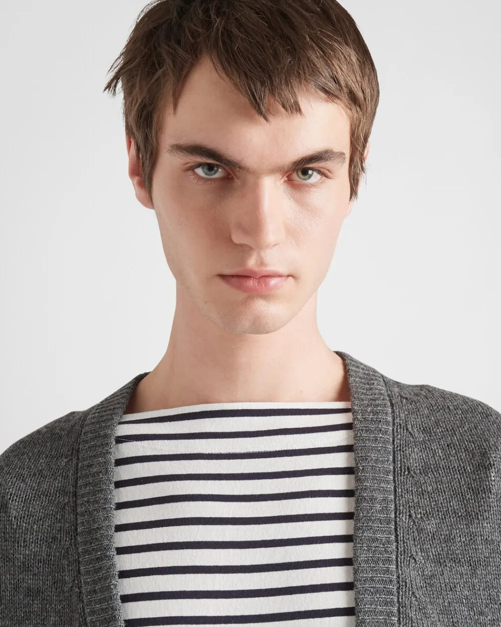 Hombre Prada CAMISETAS Y POLOS^Camiseta De Punto De Manga Larga
