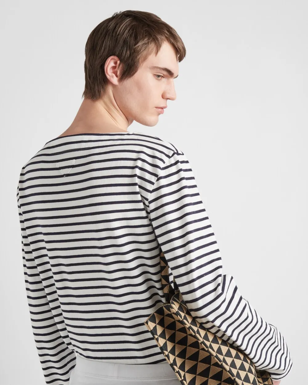 Hombre Prada CAMISETAS Y POLOS^Camiseta De Punto De Manga Larga