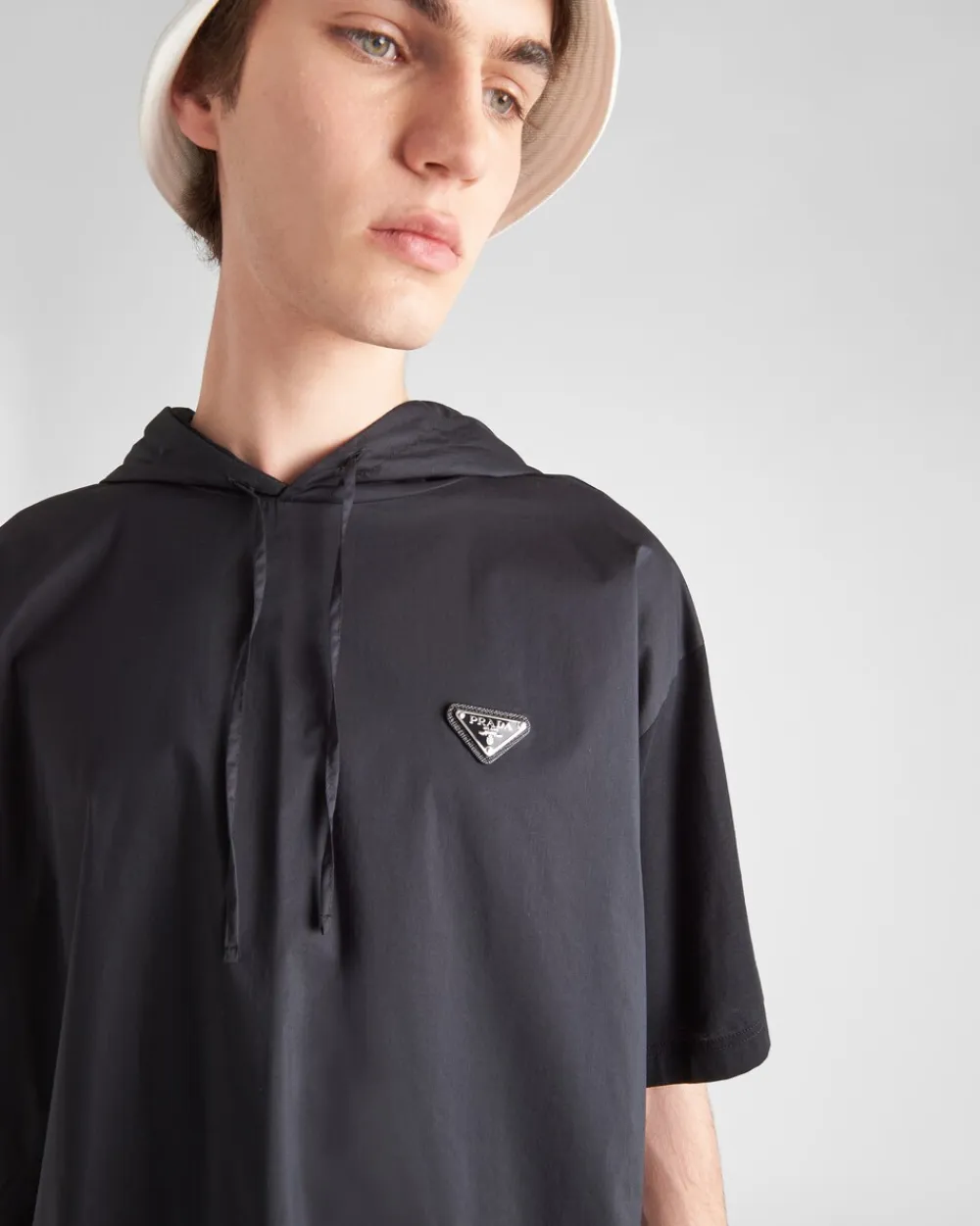 Hombre Prada CAMISETAS Y POLOS^Camiseta De Punto Y Algodón Técnico