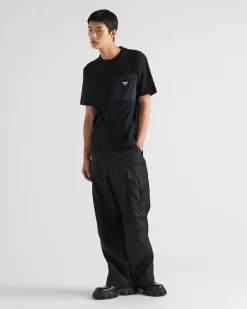 Hombre Prada CAMISETAS Y POLOS^Camiseta De Punto Y Re-nylon