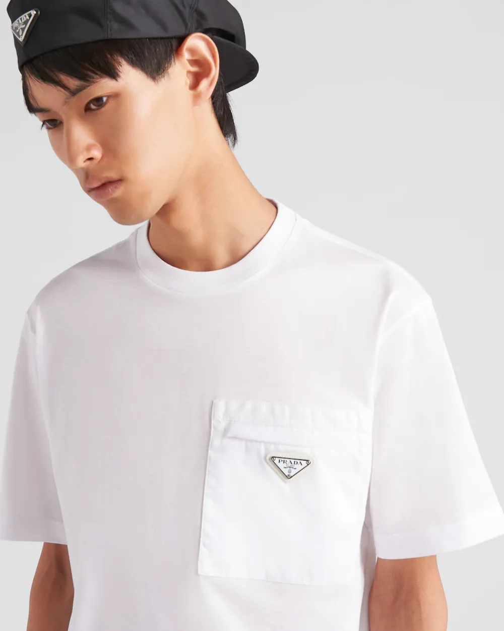 Hombre Prada CAMISETAS Y POLOS^Camiseta De Punto Y Re-nylon