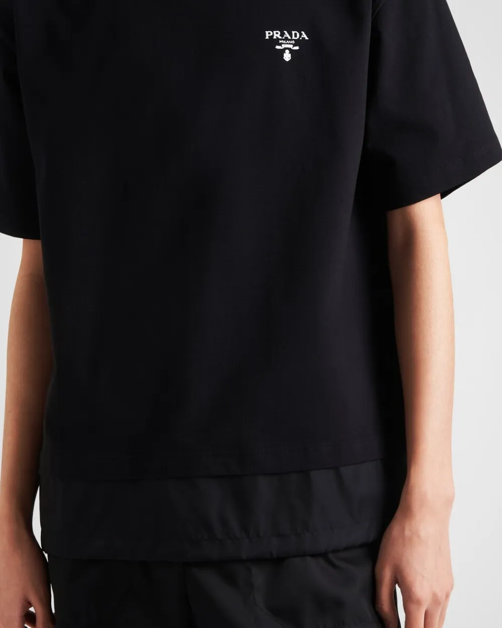 Hombre Prada CAMISETAS Y POLOS^Camiseta De Punto Y Re-nylon