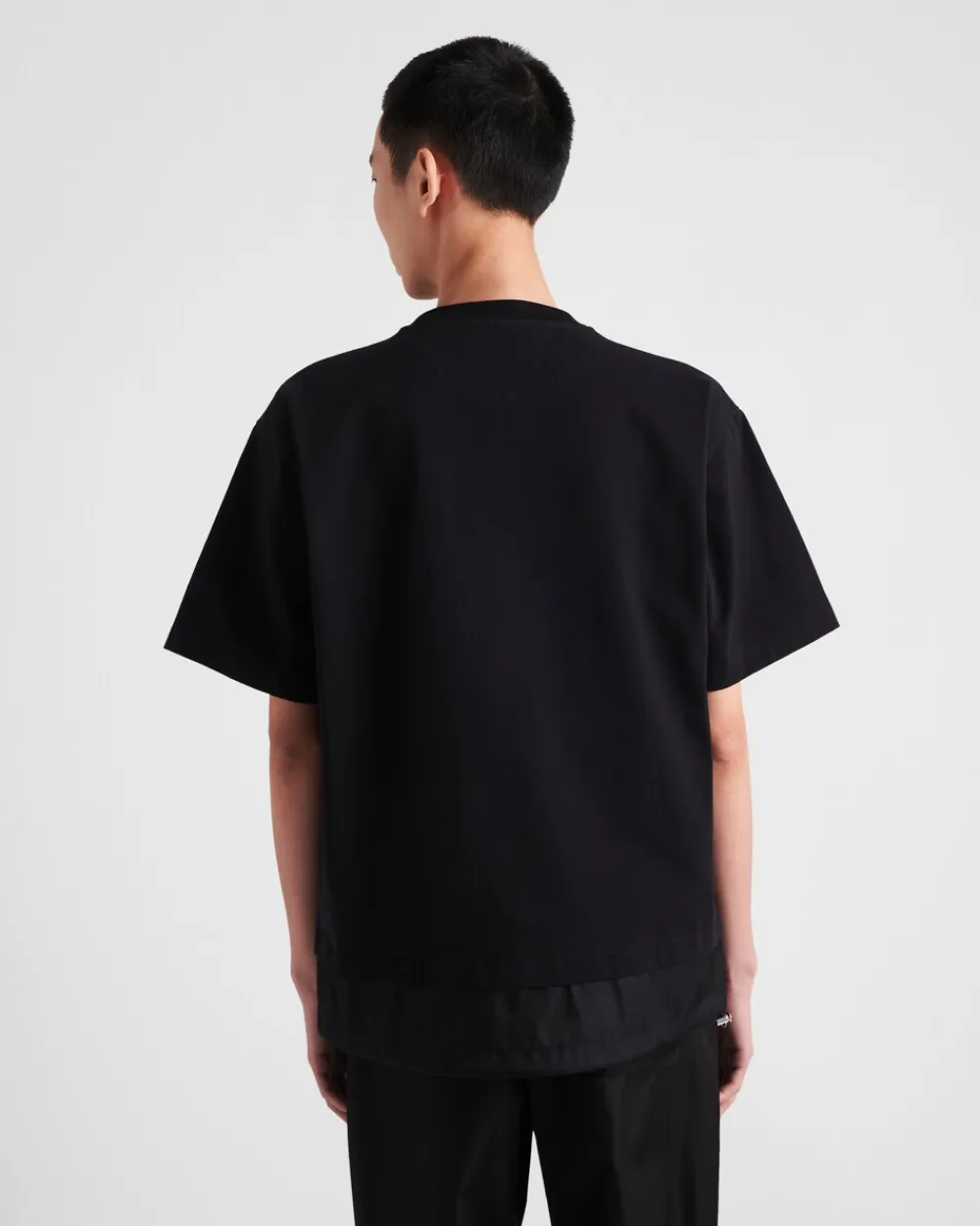 Hombre Prada CAMISETAS Y POLOS^Camiseta De Punto Y Re-nylon
