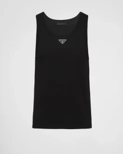 Hombre Prada CAMISETAS Y POLOS^Camiseta De Tirantes De Algodón