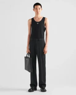 Hombre Prada CAMISETAS Y POLOS^Camiseta De Tirantes De Algodón