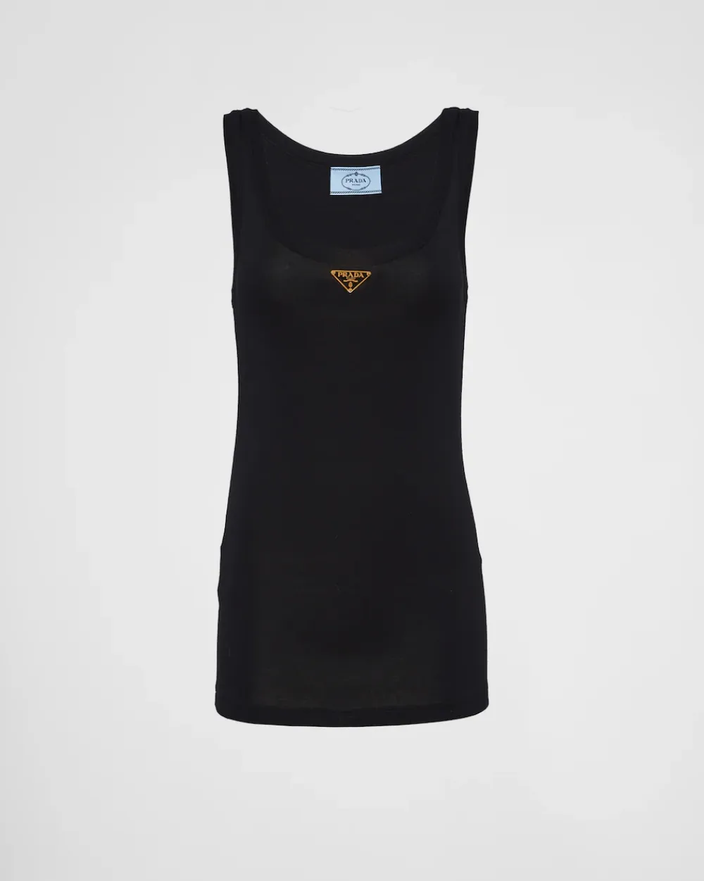 Mujer Prada CAMISETAS Y SUDADERAS|CAMISAS Y TOPS^Camiseta De Tirantes De Punto Acanalado