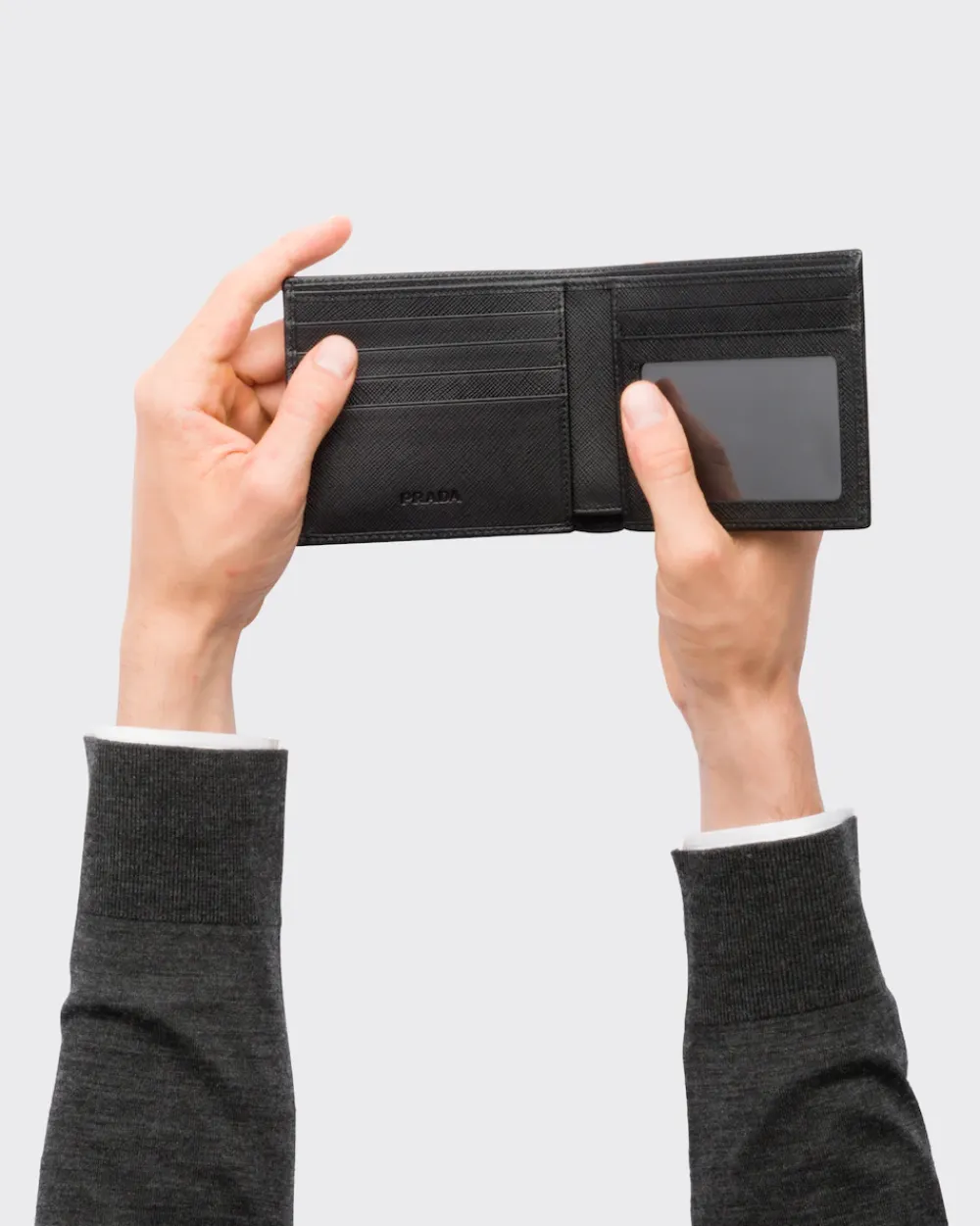 Hombre Prada CARTERAS Y TARJETEROS^Cartera De Piel