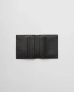 Hombre Prada CARTERAS Y TARJETEROS^Cartera De Piel Cepillada
