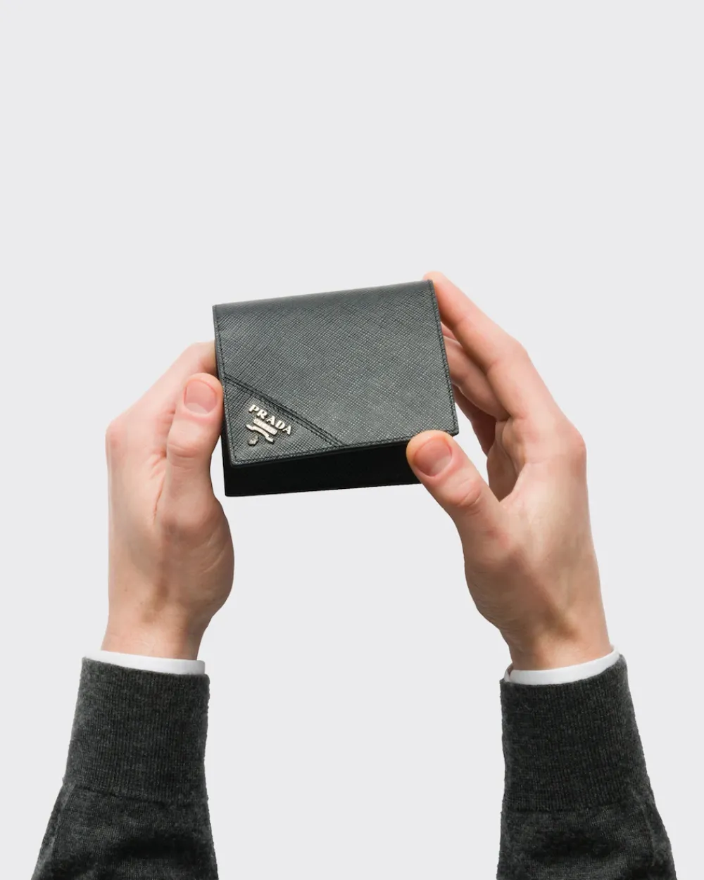 Hombre Prada CARTERAS Y TARJETEROS^Cartera De Piel Saffiano