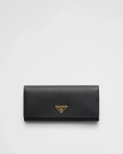 Mujer Prada CARTERAS Y TARJETEROS^Cartera Grande De Piel Saffiano