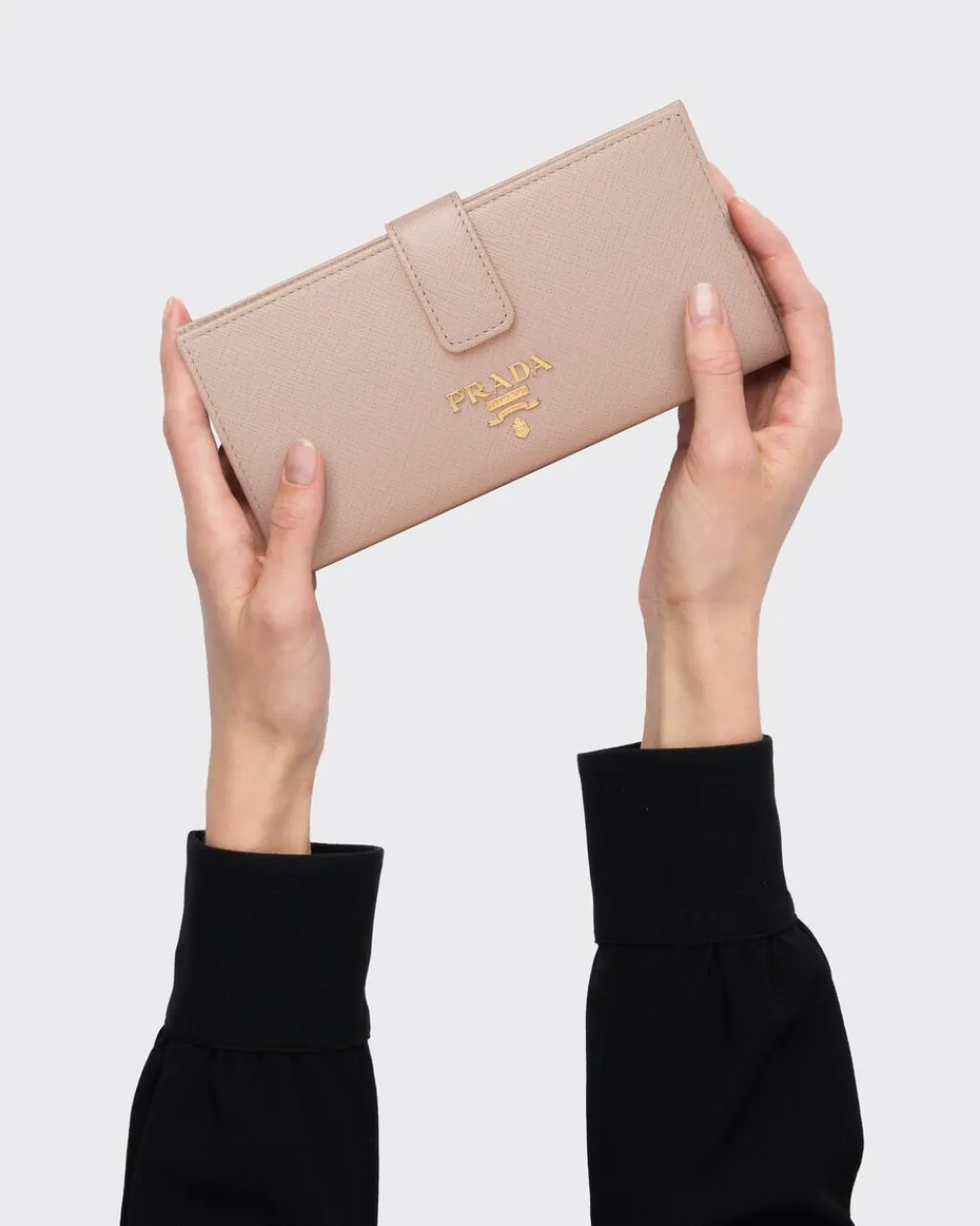 Mujer Prada CARTERAS Y TARJETEROS^Cartera Grande De Piel Saffiano