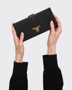Mujer Prada CARTERAS Y TARJETEROS^Cartera Grande De Piel Saffiano