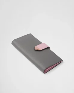 Mujer Prada CARTERAS Y TARJETEROS^Cartera Grande De Piel Y Saffiano