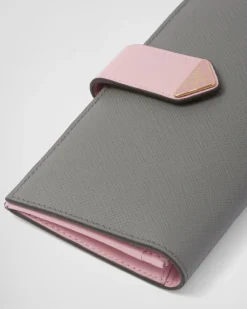 Mujer Prada CARTERAS Y TARJETEROS^Cartera Grande De Piel Y Saffiano