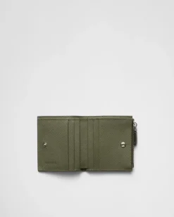 Hombre Prada CARTERAS Y TARJETEROS^Cartera Pequeña De Piel Saffiano
