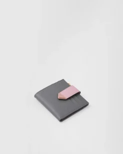 Mujer Prada CARTERAS Y TARJETEROS^Cartera Pequeña De Piel Y Saffiano