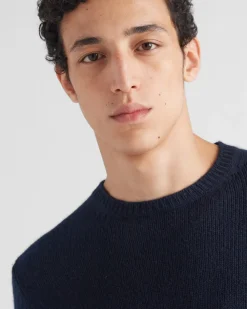 Hombre Prada TEJIDOS DE PUNTO^Cashmere Crew-neck Sweater
