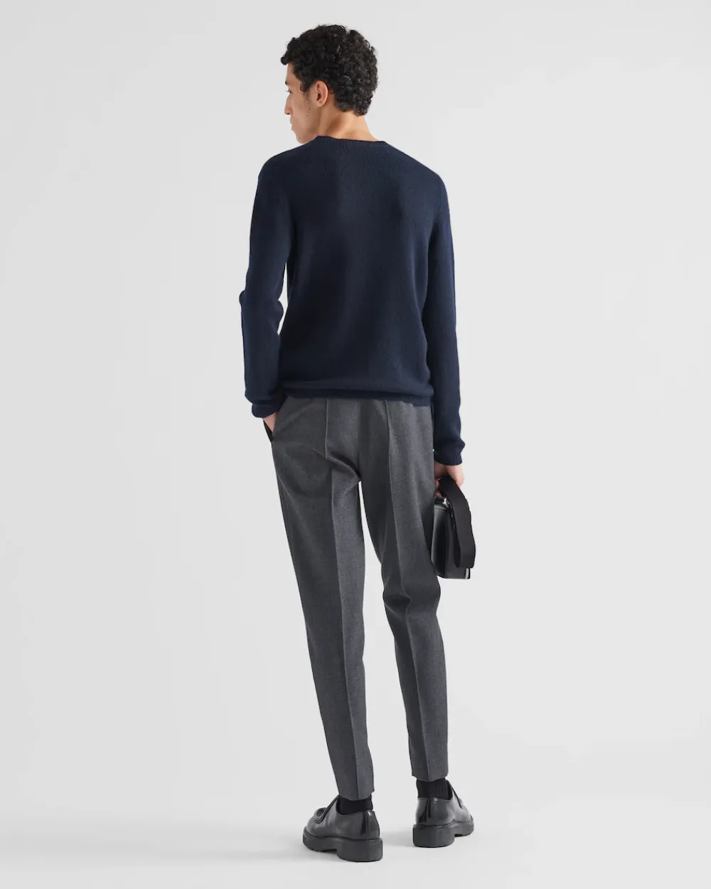 Hombre Prada TEJIDOS DE PUNTO^Cashmere Crew-neck Sweater