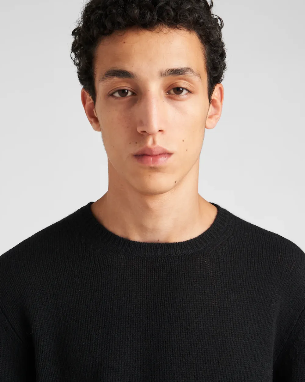 Hombre Prada TEJIDOS DE PUNTO^Cashmere Crew-neck Sweater