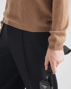 Hombre Prada TEJIDOS DE PUNTO^Cashmere Crew-neck Sweater