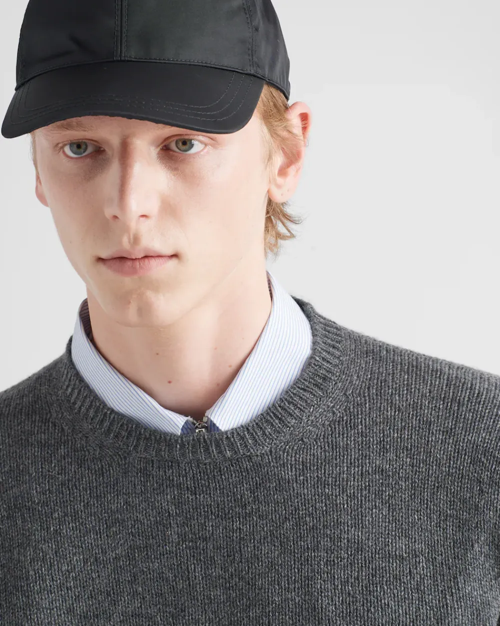 Hombre Prada TEJIDOS DE PUNTO^Cashmere Crew-neck Sweater