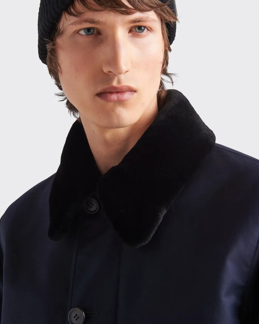 Hombre Prada CHAQUETAS Y ABRIGOS^Cazadora Con Cuello De Borreguillo