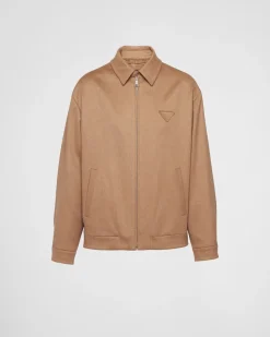 Hombre Prada CHAQUETAS Y ABRIGOS^Cazadora Corta De Pelo De Camello