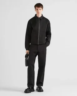 Hombre Prada CHAQUETAS Y ABRIGOS^Cazadora De Algodón Y Seda