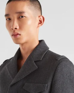Hombre Prada CHAQUETAS Y ABRIGOS^Cazadora De Lana