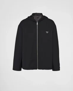 Hombre Prada CHAQUETAS Y ABRIGOS^Cazadora De Lana Con Capucha