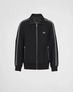 Hombre Prada ROPA DEPORTIVA Y SUDADERAS|CHAQUETAS Y ABRIGOS^Cazadora De Lana Y Mohair