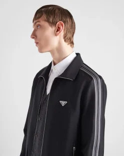 Hombre Prada ROPA DEPORTIVA Y SUDADERAS|CHAQUETAS Y ABRIGOS^Cazadora De Lana Y Mohair