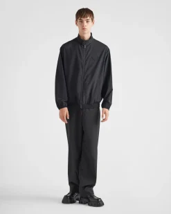 Hombre Prada CHAQUETAS Y ABRIGOS^Cazadora De Mezcla De Lana