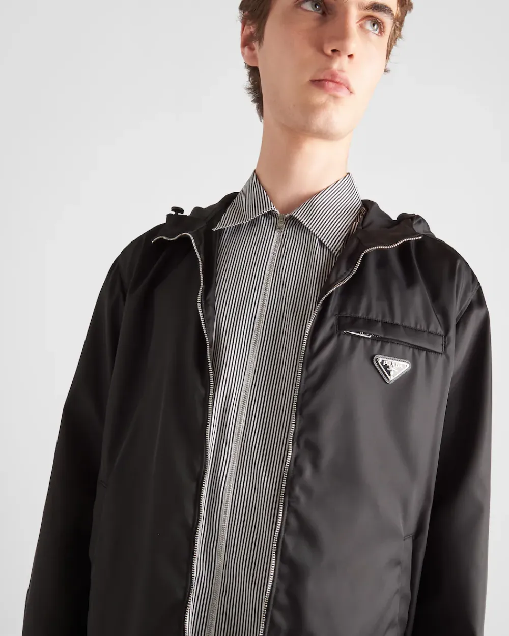 Hombre Prada COLECCIÓN MASCULINA|ROPA DE ABRIGO^Cazadora De Re-nylon Con Capucha