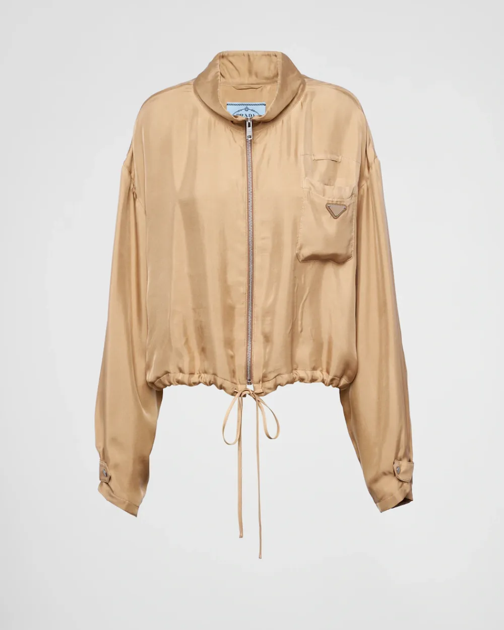 Mujer Prada CHAQUETAS Y ABRIGOS^Cazadora De Sarga De Seda