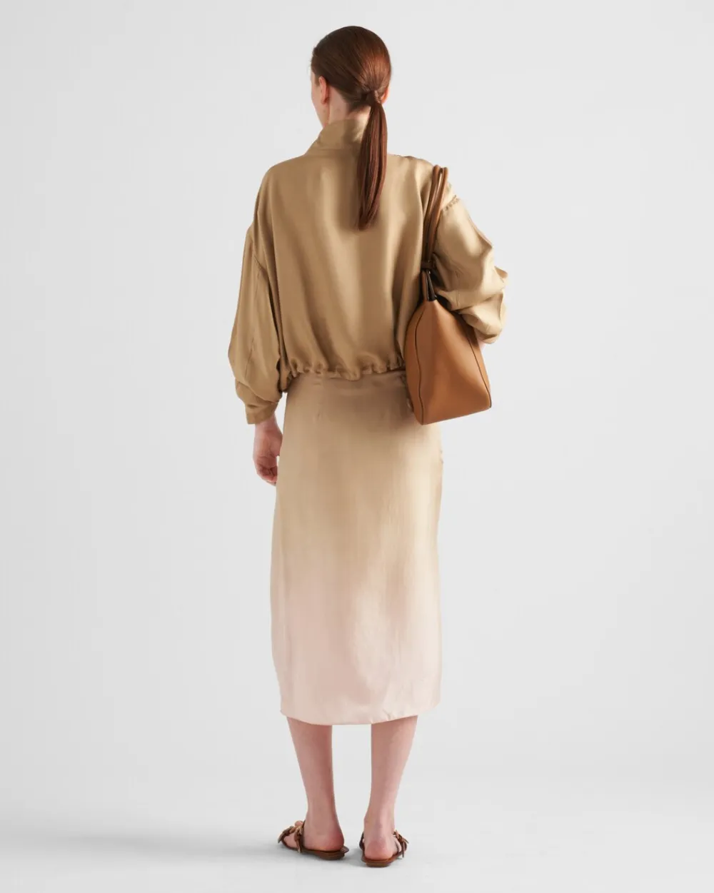 Mujer Prada CHAQUETAS Y ABRIGOS^Cazadora De Sarga De Seda