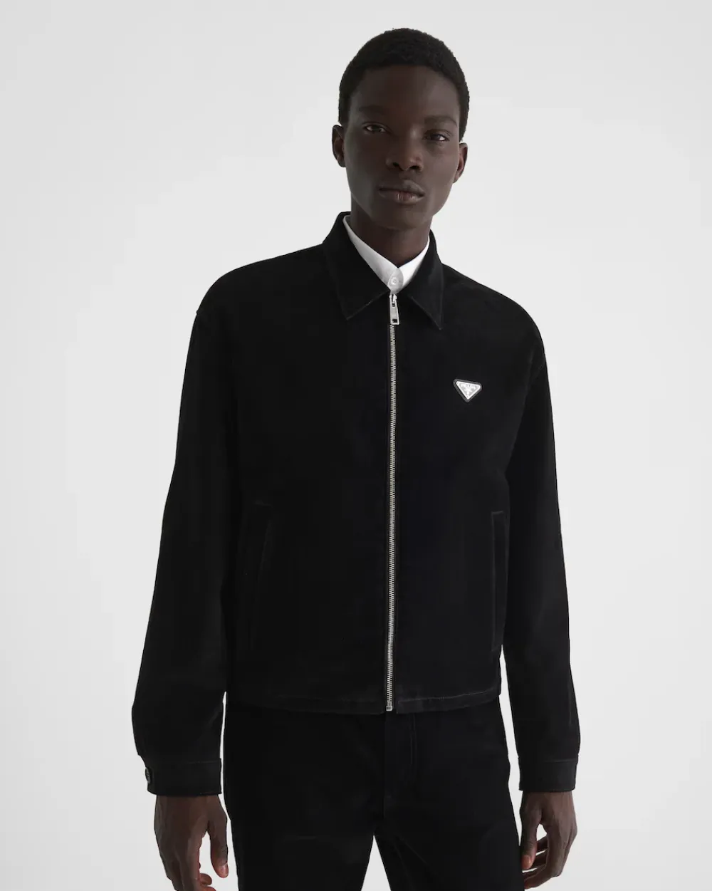 Hombre Prada CHAQUETAS Y ABRIGOS^Cazadora De Terciopelo De Algodón