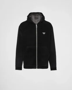 Hombre Prada CHAQUETAS Y ABRIGOS^Cazadora De Terciopelo De Algodón