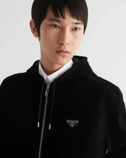 Hombre Prada CHAQUETAS Y ABRIGOS^Cazadora De Terciopelo De Algodón