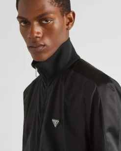Hombre Prada CHAQUETAS Y ABRIGOS^Cazadora En Mezcla De Seda