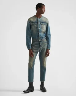 Hombre Prada TEJIDO VAQUERO^Cazadora Vaquera