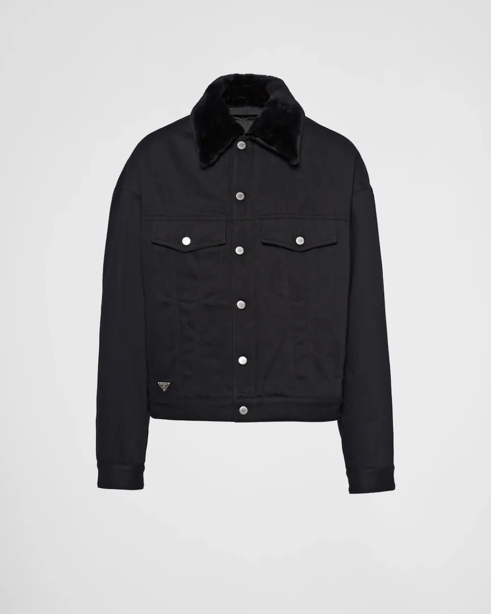 Hombre Prada TEJIDO VAQUERO^Cazadora Vaquera Acolchada De Bull Denim