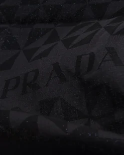 Mujer Prada BUFANDAS Y PAÑUELOS^Chal De Jacquard De Lana, Seda, Cachemir Y Lúrex