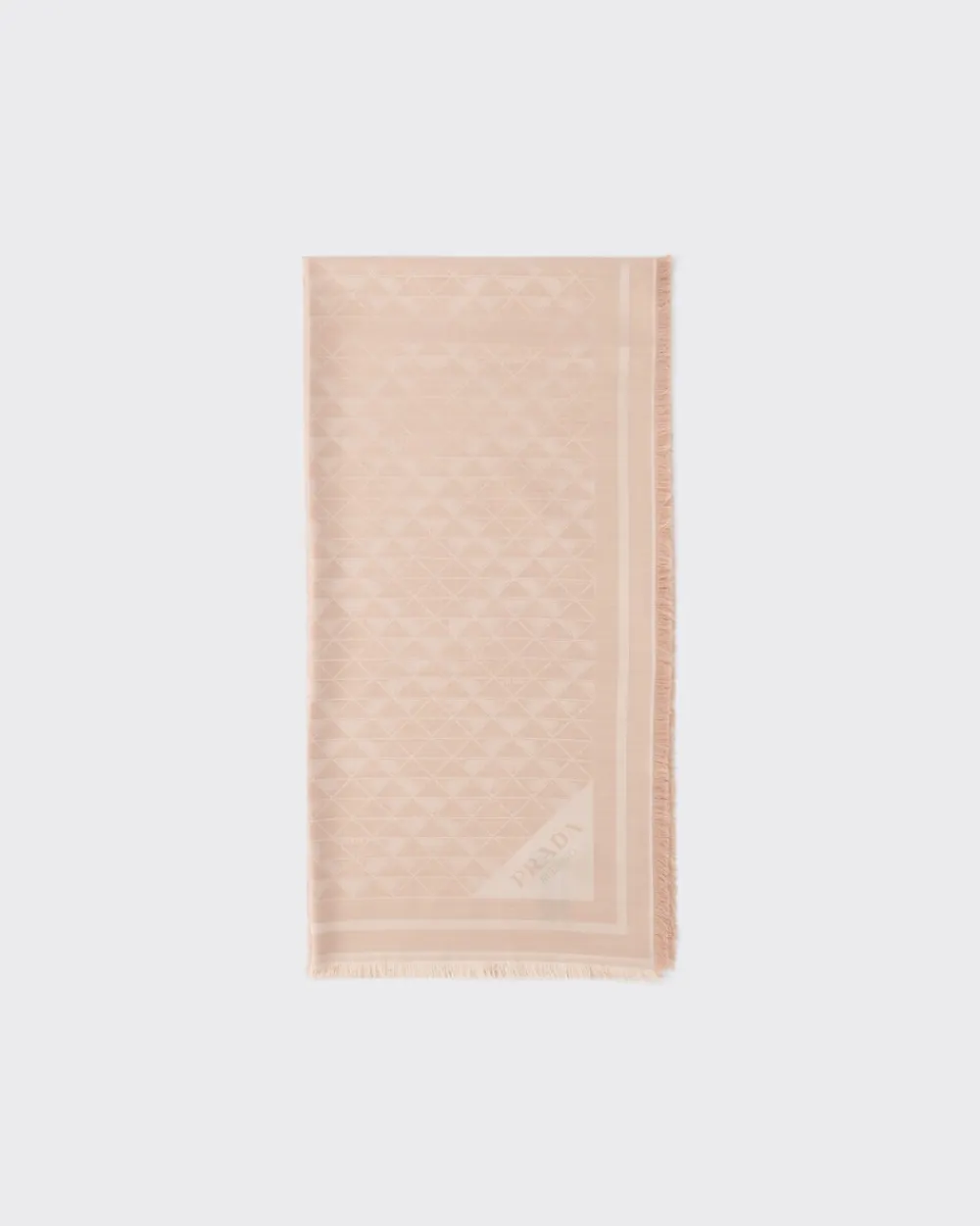 Mujer Prada BUFANDAS Y PAÑUELOS^Chal De Jacquard De Seda Y Lana Con Motivo Symbole