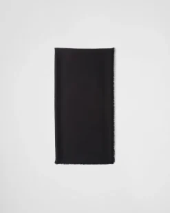 Mujer Prada BUFANDAS Y PAÑUELOS^Chal De Jacquard De Seda Y Lana Con Motivo Symbole