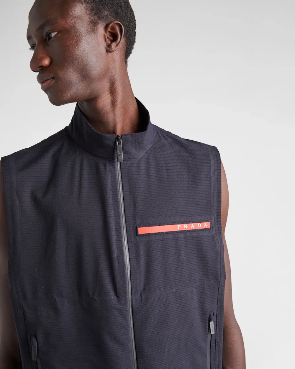 Hombre Prada ROPA^Chaleco De Bi-stretch Ligero