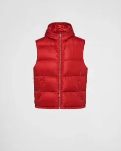 Hombre Prada ROPA DE ABRIGO^Chaleco De Plumón En Re-nylon