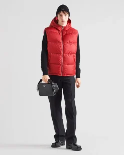 Hombre Prada ROPA DE ABRIGO^Chaleco De Plumón En Re-nylon