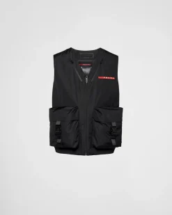 Hombre Prada ROPA^Chaleco De Tejido Técnico Ligero