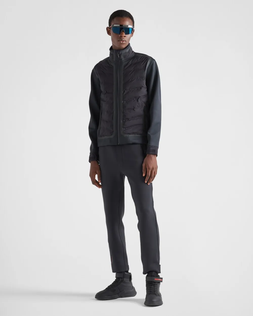 Hombre Prada ROPA^Chaqueta Acolchada De Punto Doble Reciclado